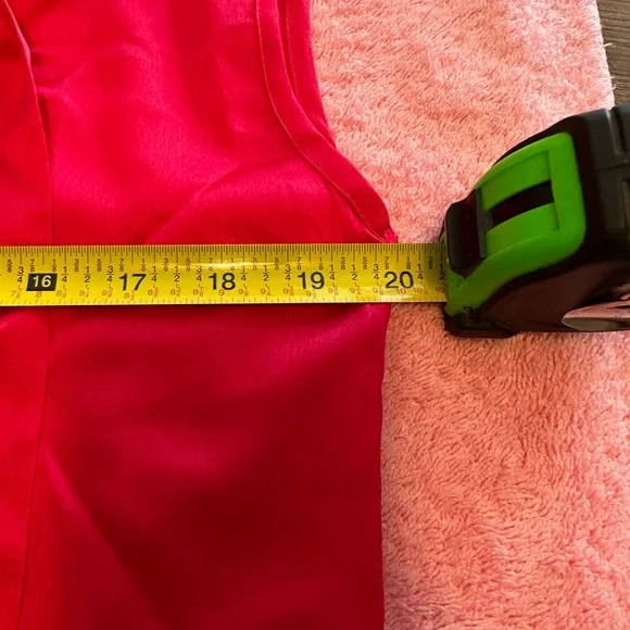 Satin Red Blouse. Size L- Brand - Soly Hux - Picture 6 of 6